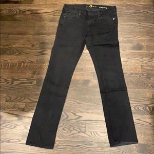 7 for all mankind light-black clean straight
